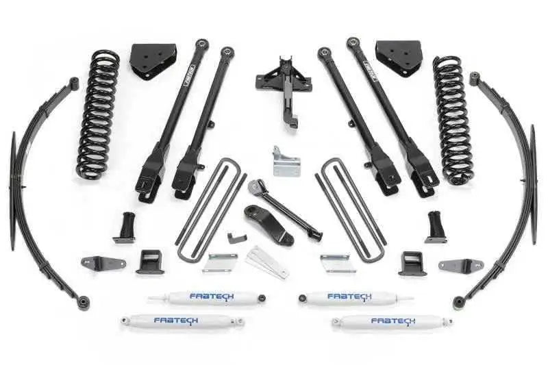 Fabtech 08-16 Ford F250/350 4WD 8in 4 Link System w/Perf. Shocks K2129
