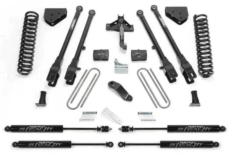 Fabtech 08-16 Ford F350/450 4WD 8 Lug 6in 4 Link System w/Stealth Shocks K2132M