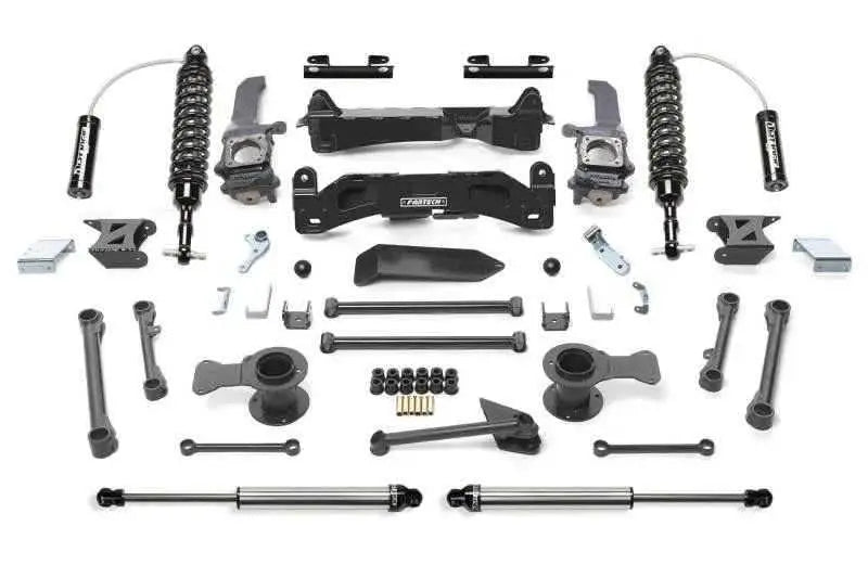 Fabtech 10-13 Toyota FJ 4WD 6in Perf. System w/DL 2.5 Resi Coilovers & Rear DL Shocks K7040DL