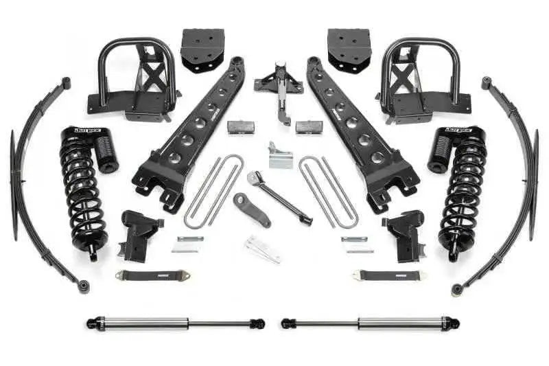 Fabtech 11-16 Ford F250 4WD 10in Radius Arm System w/DL 4.0 Coilovers & Rear DL Shocks K2151DL