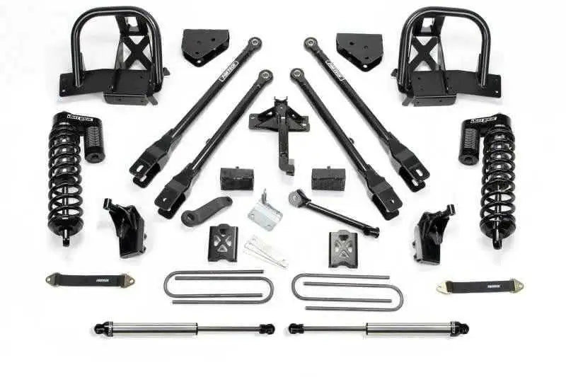 Fabtech 11-16 Ford F250 4WD 6in 4 Link System w/DL 4.0 Coilovers & Rear DL Shocks K2138DL