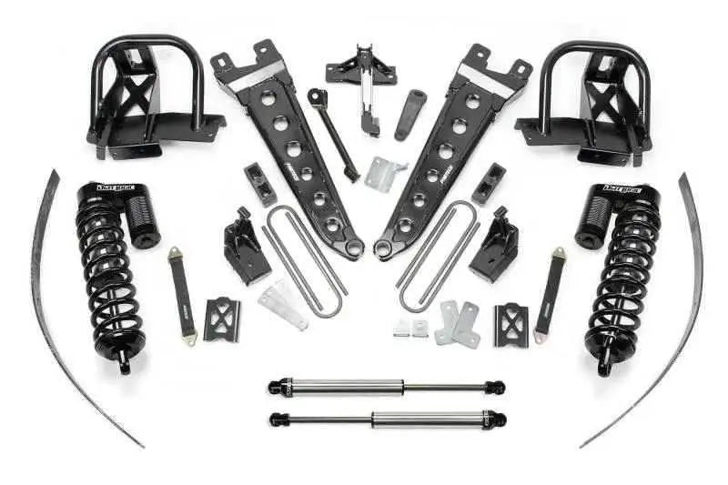 Fabtech 11-16 Ford F250 4WD w/Overload 8in Radius Arm System w/DL 4.0 Coilovers & Rear DL Shocks K2140DL