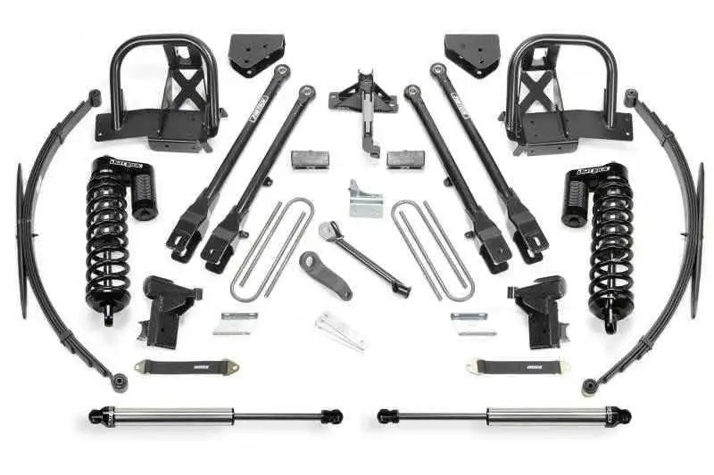 Fabtech 11-16 Ford F350 4WD 10in 4 Link System w/DL 4.0 Coilovers & Rear DL Shocks K2154DL