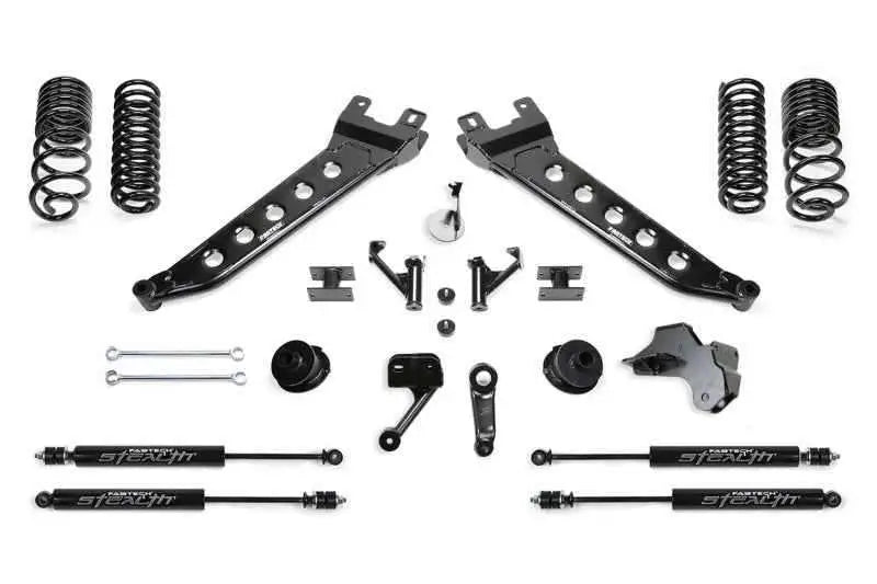Fabtech 19-20 Ram 2500 4WD 5in Radius Arm System w/Coil Springs & Stealth Shocks k3180m