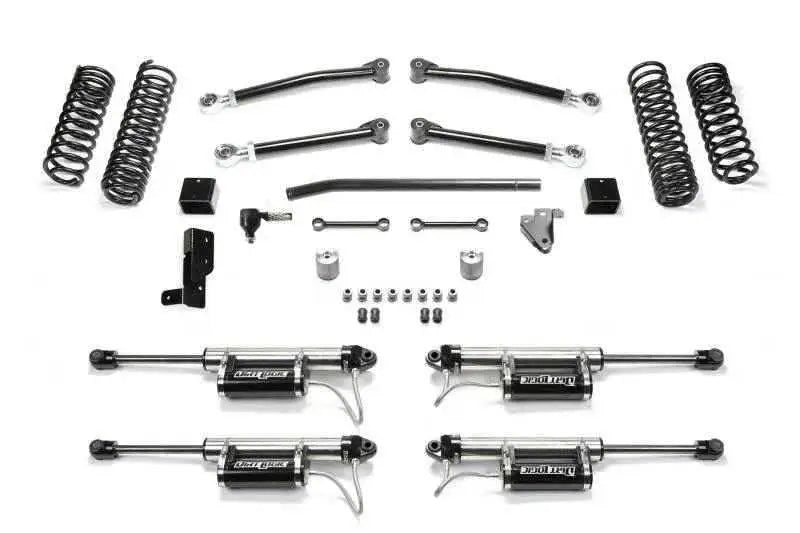 Fabtech 2018 Jeep JL 4WD 4-Door 3in Trail System w/DL 2.25 Resi Shocks K4118DL