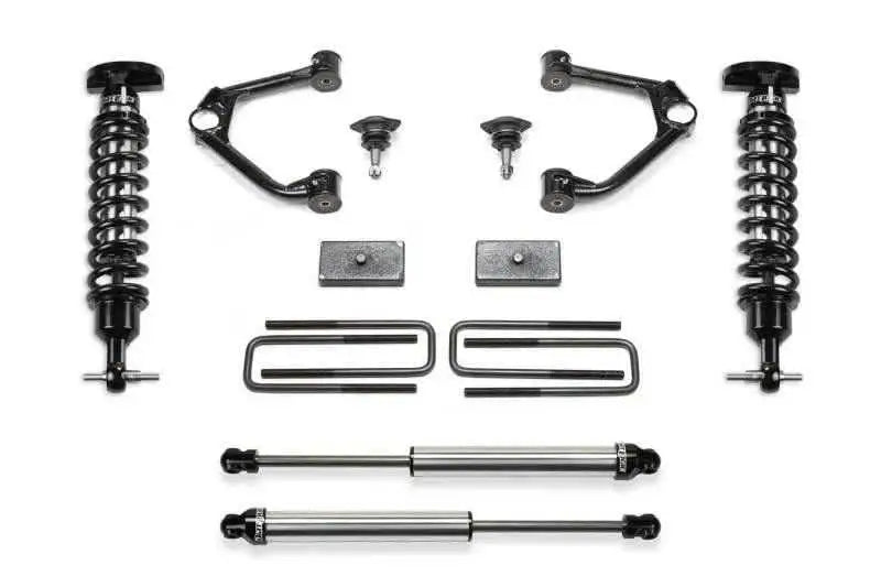 Fabtech 2019 C/K1500 2WD/4WD 3in Budget UCA System w/DL 2.5 Coilovers & Rear DL Shocks K1126DL