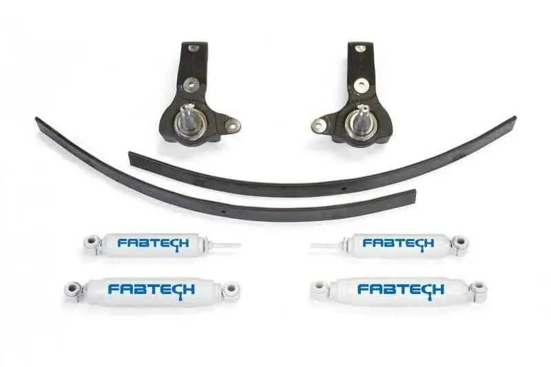 Fabtech 95.5-04 Toyota Tacoma 2WD 5 Lug 3in Spindle System w/Perf. Shocks k7014
