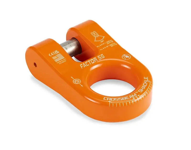 Factor 55 0005407 Crossbeam Shackle Orange for Maximum Strength fac0005407