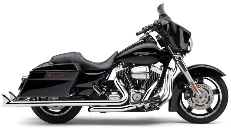 Fishtail Speedster Chrome Dual Exhaust for FLH/FLT 2010-2016 82-96090