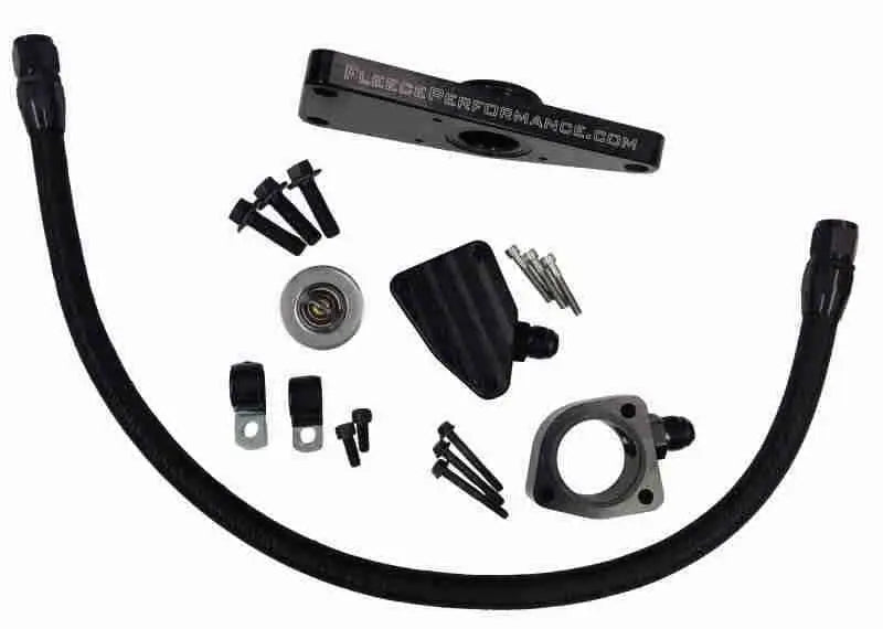 Fleece Performance 03-07 Dodge 5.9L / 04.5-12 6.7L Cummins Coolant Bypass Kit (03-07 Manual Trans) fpe-clntbyps-cummins-man