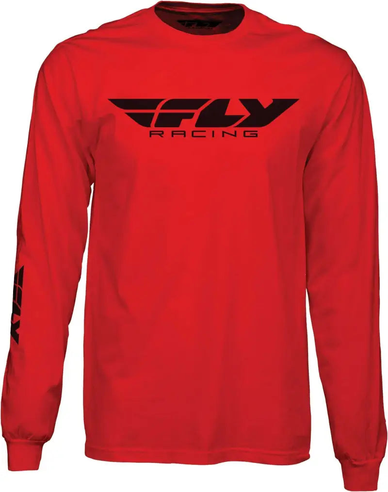 Fly Corporate L/S Tee Red Lg wps-352-4148l