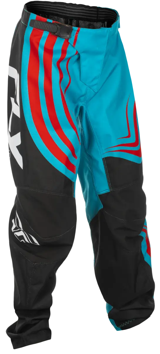 FLY RACING Youth F 16 Riding Pants C378-23124 in Cyan/Black/Red - Size 24 c378-23124