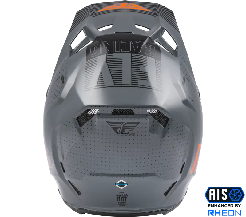 Formula Cc Primary Helmet Grey/Orange Lg 73-4308l