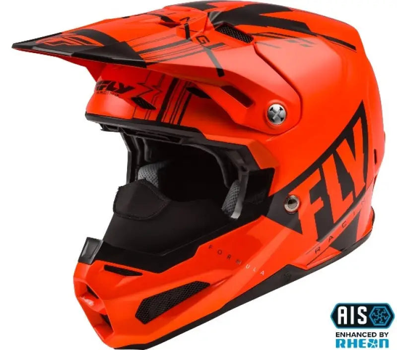 Formula Crb Vector C.W. Helmet Neon Orange/Charcol Grey Lg 73-4414l