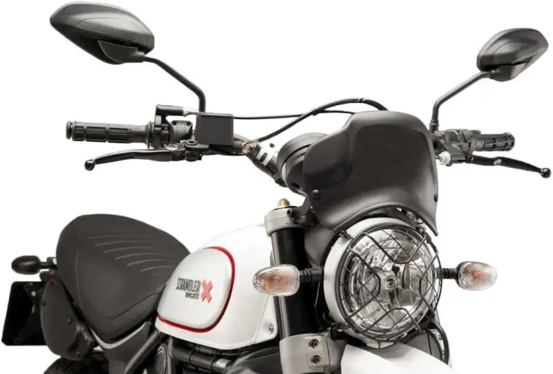 Front Plate Matte Black Scrambler Desert Sled wps-561-09522m