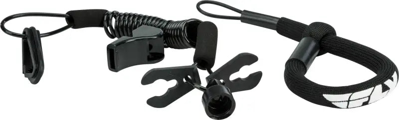 FUJL-2389-BLK Fly Racing Ultra Cord Floating Tethercord /Lanyard (Black) wps-13-0501
