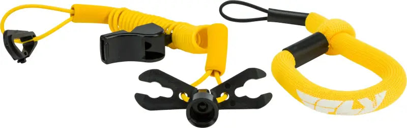 FUJL-2389-YLW Fly Racing Ultra Cord Floating Tethercord /Lanyard (Yellow) wps-13-0504