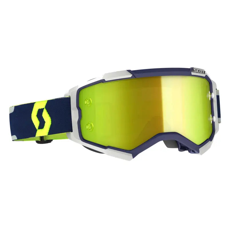 Fury Goggle Blue/Grey Yellow Chrome Works Lens wps-51-2329