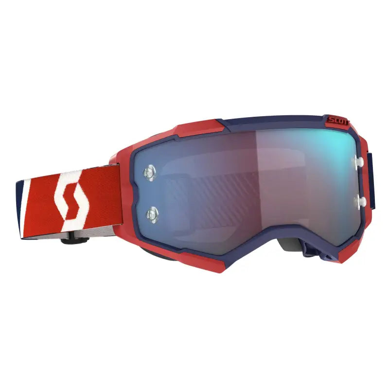 Fury Goggle Red/Blue Blue Chrome Works Lens wps-51-2331