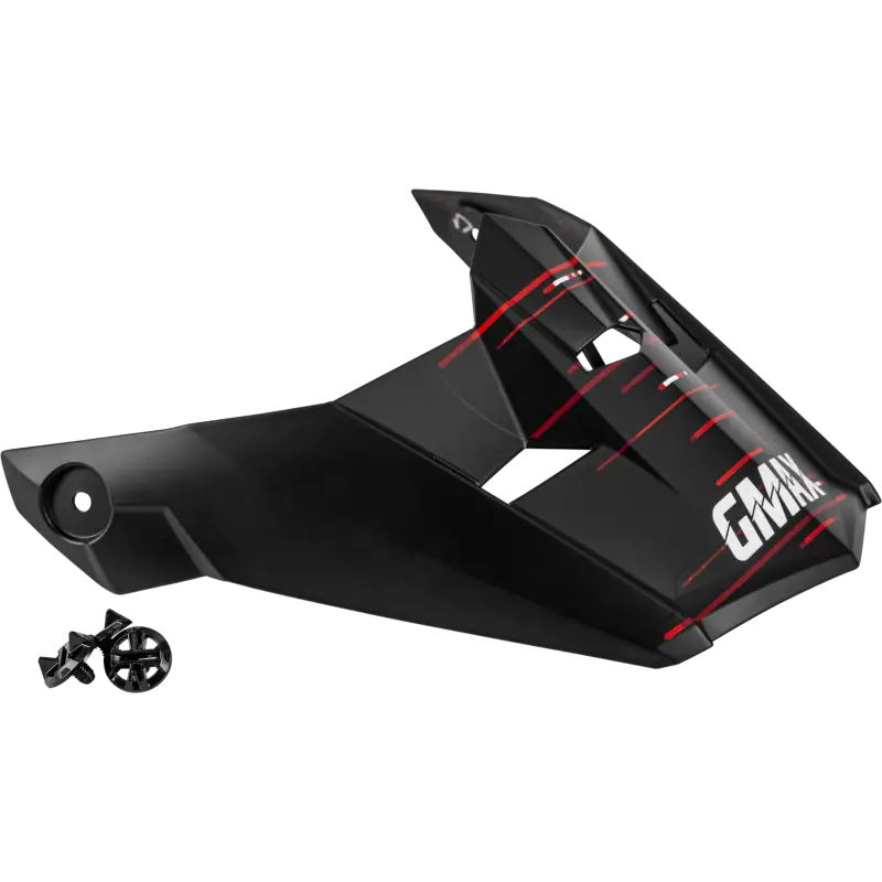 G0463323 Mx 46 Frequency Off Road Visor Matte Black/Red Xs Sm wps-72-6750