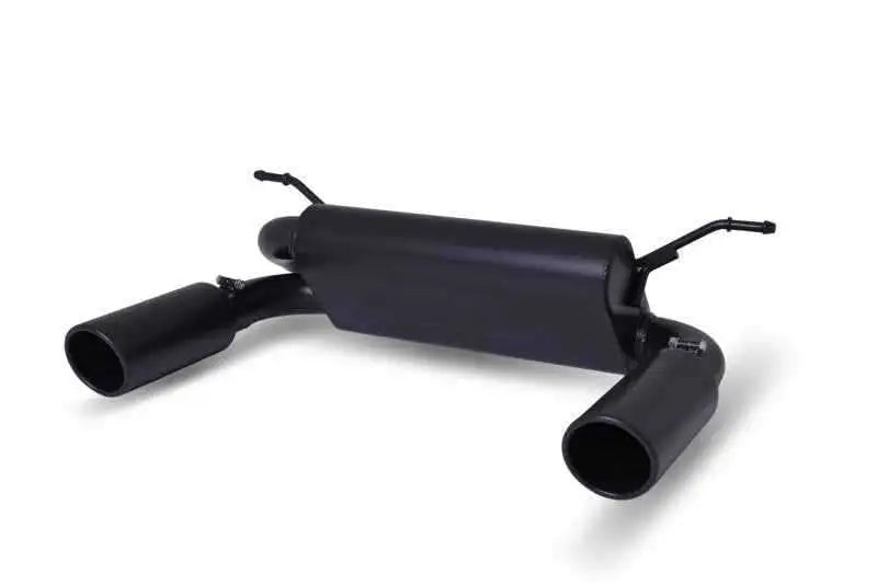 Gibson 18-19 Jeep Wrangler JL Rubicon 3.6L 2.5in Cat-Back Dual Split Exhaust - Black Elite (Ceramic) 617307-b