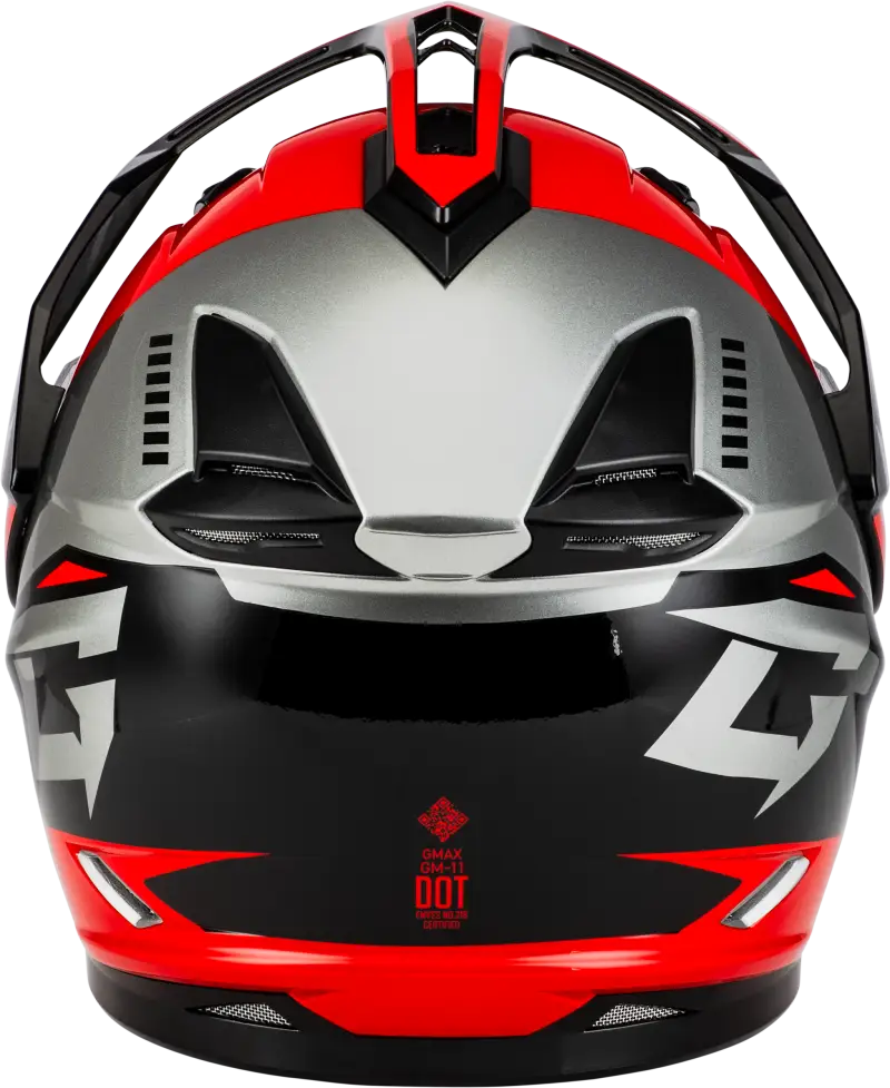 Gm 11s Ronin Snow Helmet W/ Electric Shield Black/Red Sm 72-7277s