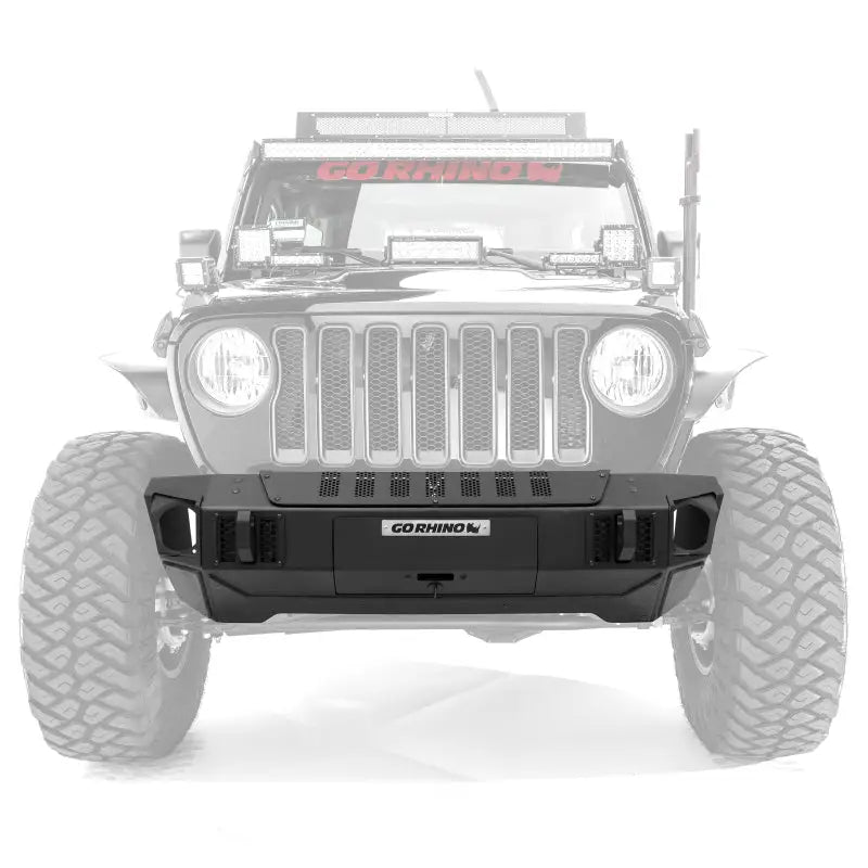 Go Rhino 07-20 Jeep Wrangler JL/JLU/JK/JKU/Gladiator JT Trailline Front Stubby Bumper gor230111t