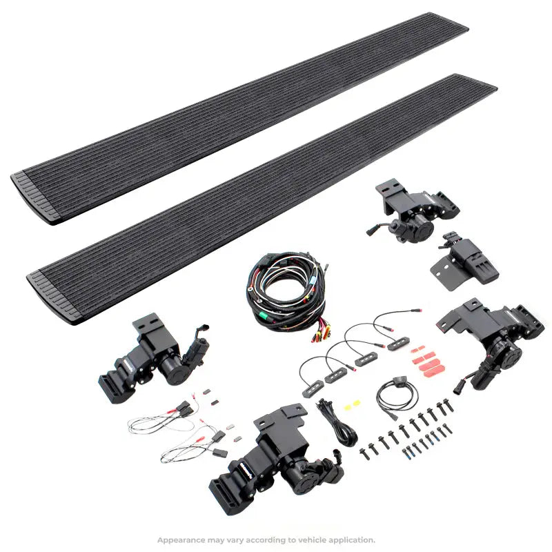 Go Rhino 22-24 Toyota Tundra Crew Cab E-BOARD E1 Electric Running Board Kit - Tex. Blk gor20444587t