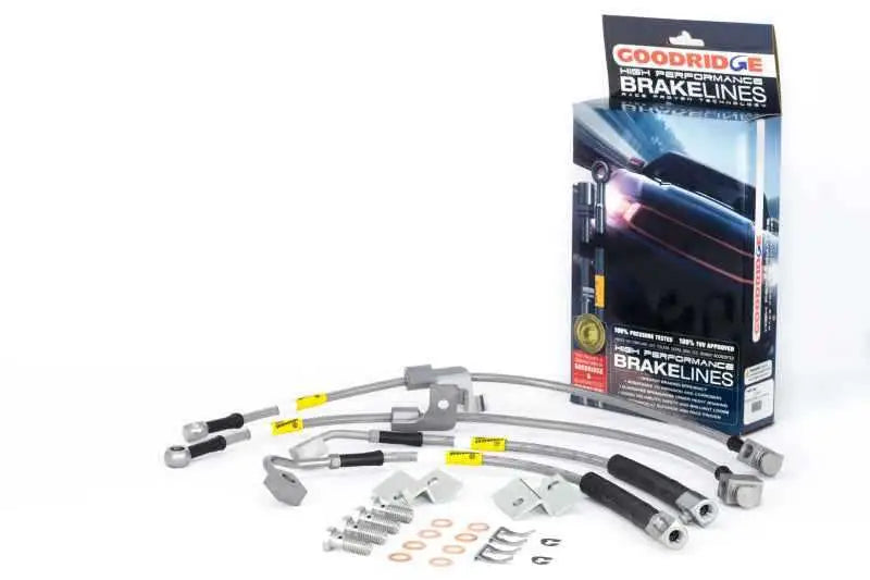 Goodridge 2015 Ford Mustang All Models G-Stop Stainless Steel Brake Lines 12366