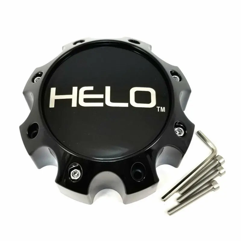 H67 Gloss Black Helo Cap - 8 Lug 1079L170HE1GB-H67 Wheel Pros a7870he1gbh67