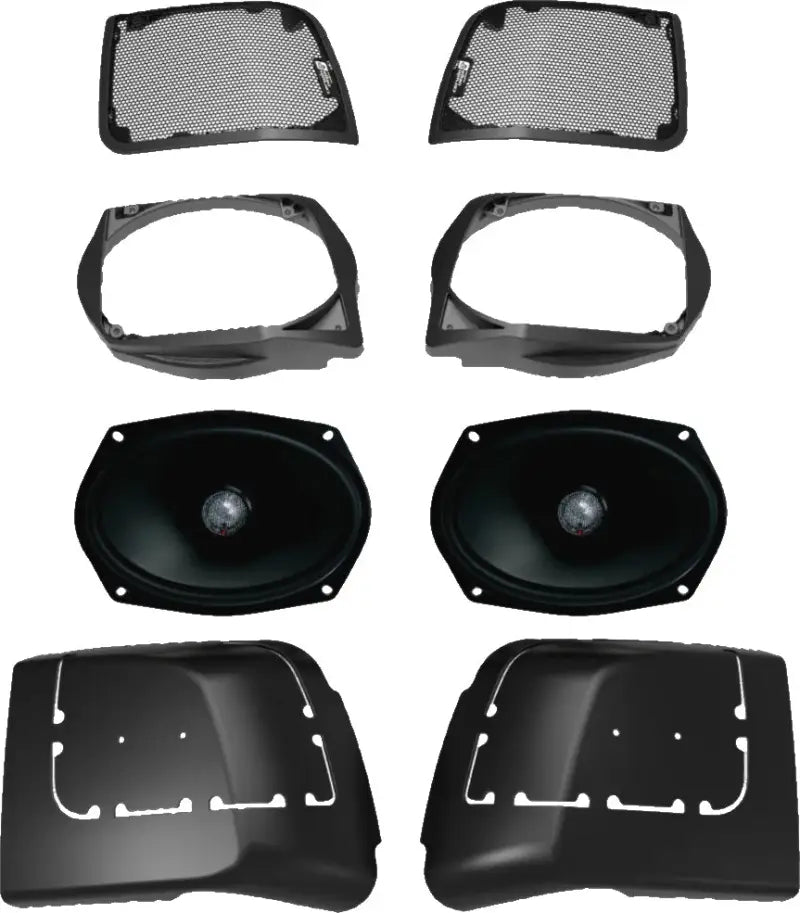 Harley Davidson 6"x9" Audio Upgrade Lid Kit with SM694 Speakers for 2014-2023 FLH/T Models 94-1014