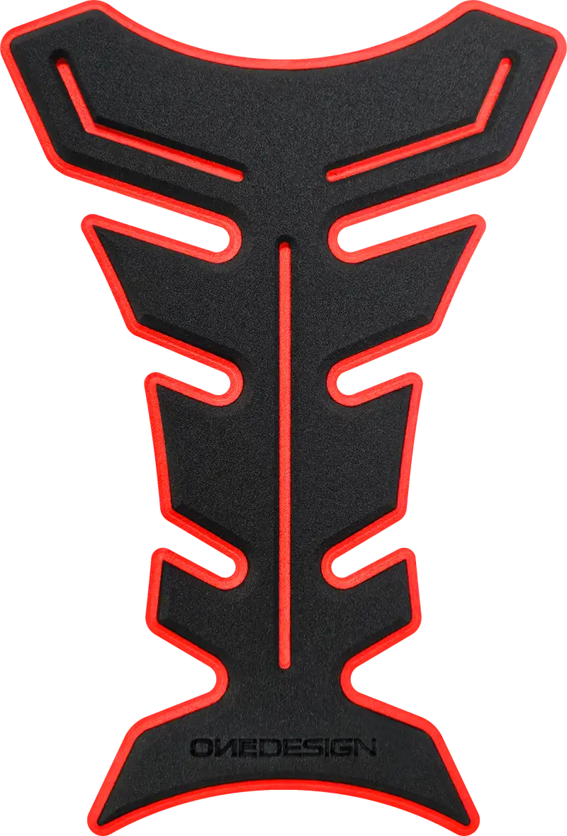 HDF9R Black/Red Tank Pad by ONE EMBLEMS - Ultimate Motorcycle Style and Protection 623-1163r