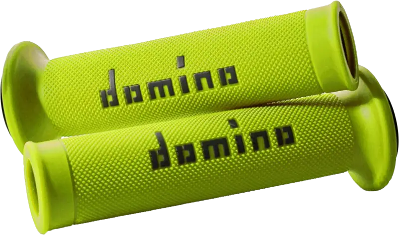 High-Performance Flo Yellow and Black MotoGP Racing Grips - Pair 58-2271