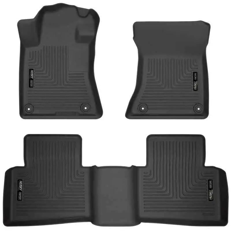 Husky Liners 2019-2020 Nissan Altima WeatherBeater Black Front & Second Seat Floor Liner 99381