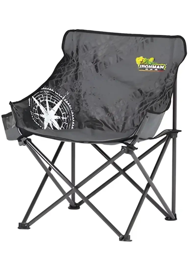ICHAIR0034 Ironman 4X4 Mid Size Low Back Camp Chair - Blac irnichair0034