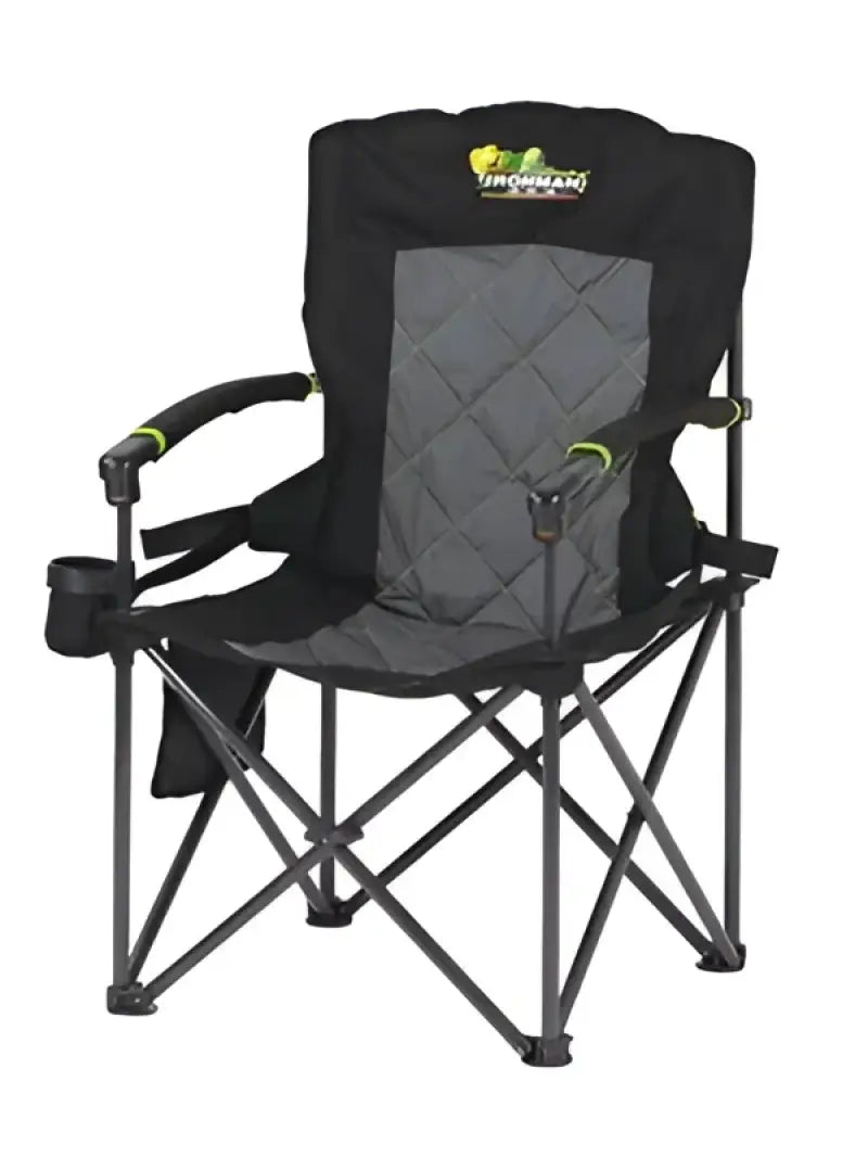 ICHAIR0067 Ironman 4X4 King Hard Arm Camp Chair With Lumba irnichair0067