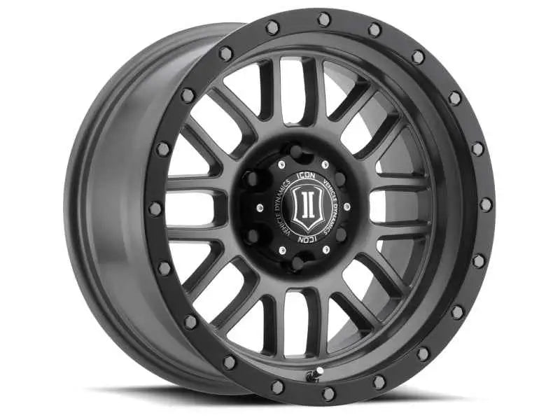 ICON Alpha 17x8.5 5x5 0mm Offset 4.75in BS 71.5mm Bore Titanium Wheel 1217857347tt