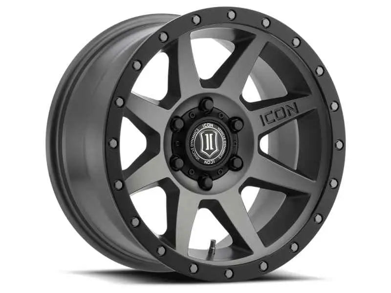 ICON Rebound 17x8.5 5x150 25mm Offset 5.75in BS 110.1mm Bore Titanium Wheel 1817855557tt