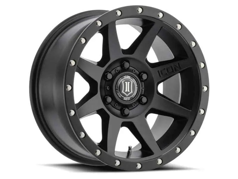 ICON Rebound 18x9 5x5 -12mm Offset 4.5in BS 71.5mm Bore Satin Black Wheel 1818907345sb