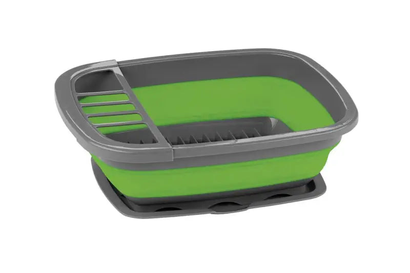 IDISH0012 Ironman 4X4 Collapsible Dish Rack With Tray - 8 irnidish0012
