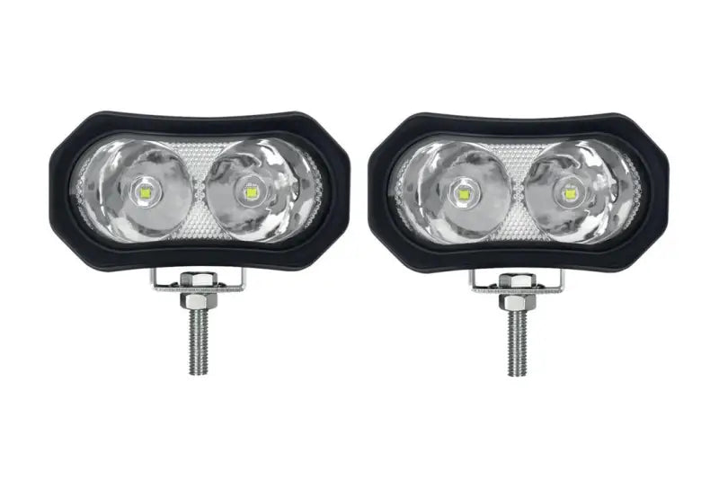 ILEDWL10K Ironman 4X4 Twin Led Work Light Kit 10W Clear K irniledwl10k