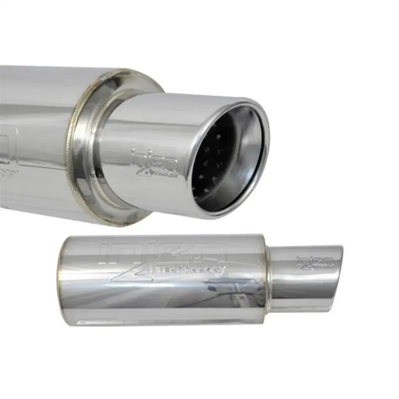 Injen 3.00 Universal Muffler w/Stainless Steel resonated rolled tip (Injen embossed logo) injses300c