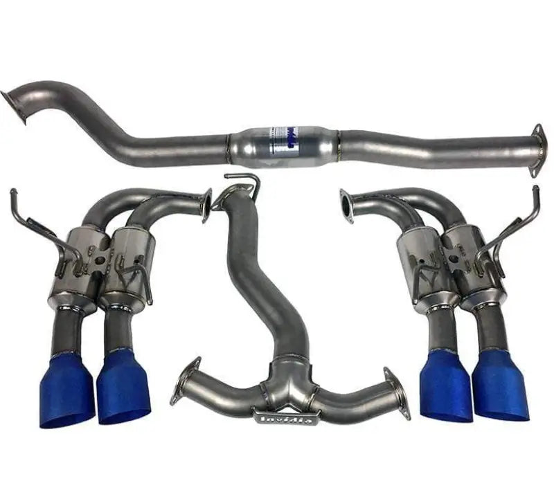 Invidia 11-14 WRX/STi Gemini 80mm Full Titanium 101mm Quad Tip Cat-Back Exhaust invhs11sti5tg4st-47434529472813