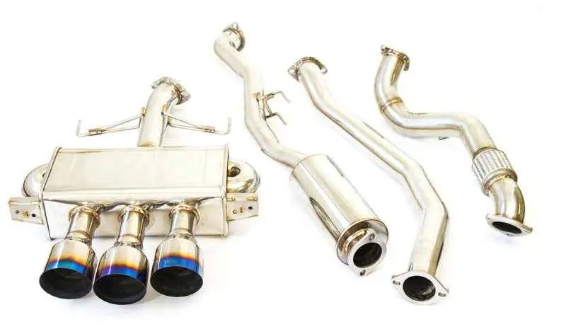 Invidia 17-19 Honda Civic Type R Q300 Triple Titanium Tip Cat-back Exhaust hs17ctrfq33st