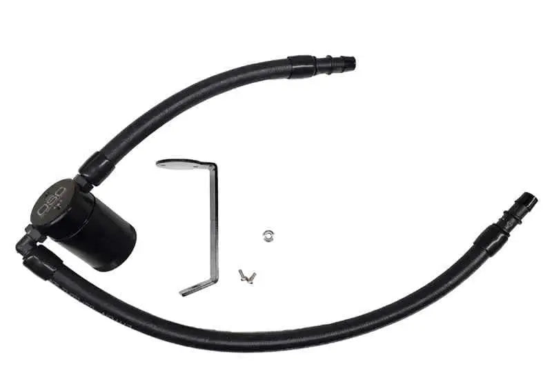J&L 11-20 Dodge Charger/Challenger/Chrysler 300C Oil Separator 3.0 Passenger Side - Black Anodized 3068p-b