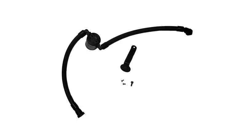 J&L 20-23 Buick Encore GX / Chevrolet Trailblazer Driver Side Oil Separator 3.0 - Black Anodized 3090d-b