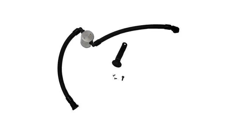 J&L 20-23 Buick Encore GX / Chevrolet Trailblazer Driver Side Oil Separator 3.0 - Clear Anodized 3090d-c