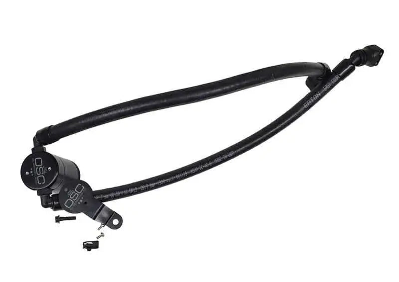 J&L 2020 Ford Explorer 3.0L EcoBoost Oil Separator 3.0 Passenger Side - Black Anodized 3052p-b