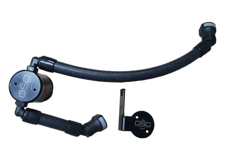 J&L 2020 Ford Mustang GT500 Passenger Side Oil Separator 3.0 - Black Anodized 3054p-b