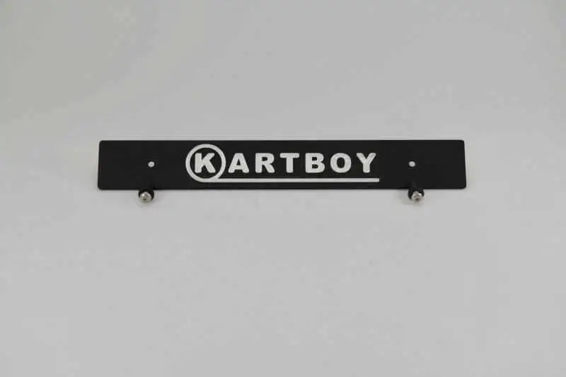 Kartboy Front License Plate Delete - Black kb-055-pl-blk